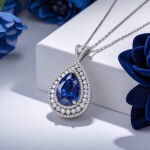 Sapphire Pendant Necklace