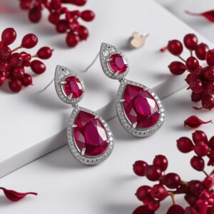 Ruby Dangle Earrings