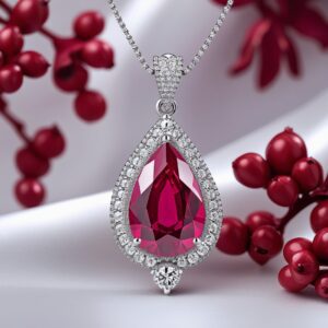 Ruby Pendant Necklace
