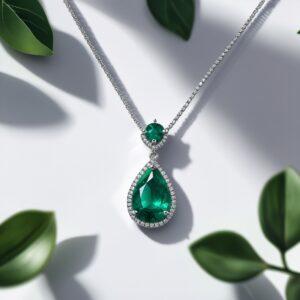 Emerald Pendant Necklace
